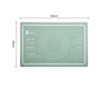 Thick Non-Slip Rolling Pin and Large Non-Stick Mat