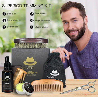 Beard Comb, Beard Balm, Grooming Tools Set